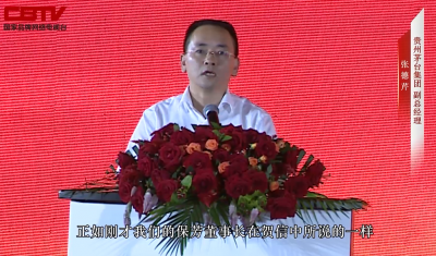 時任茅臺集團(tuán)黨委委員、副總經(jīng)理張德芹  出席天朝上品千商峰會